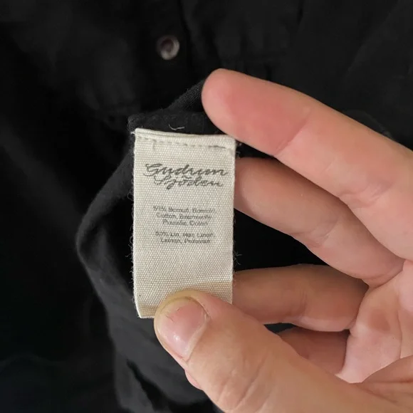 Gudrun Sjoden Black Tunic Top - Picture 3 of 4